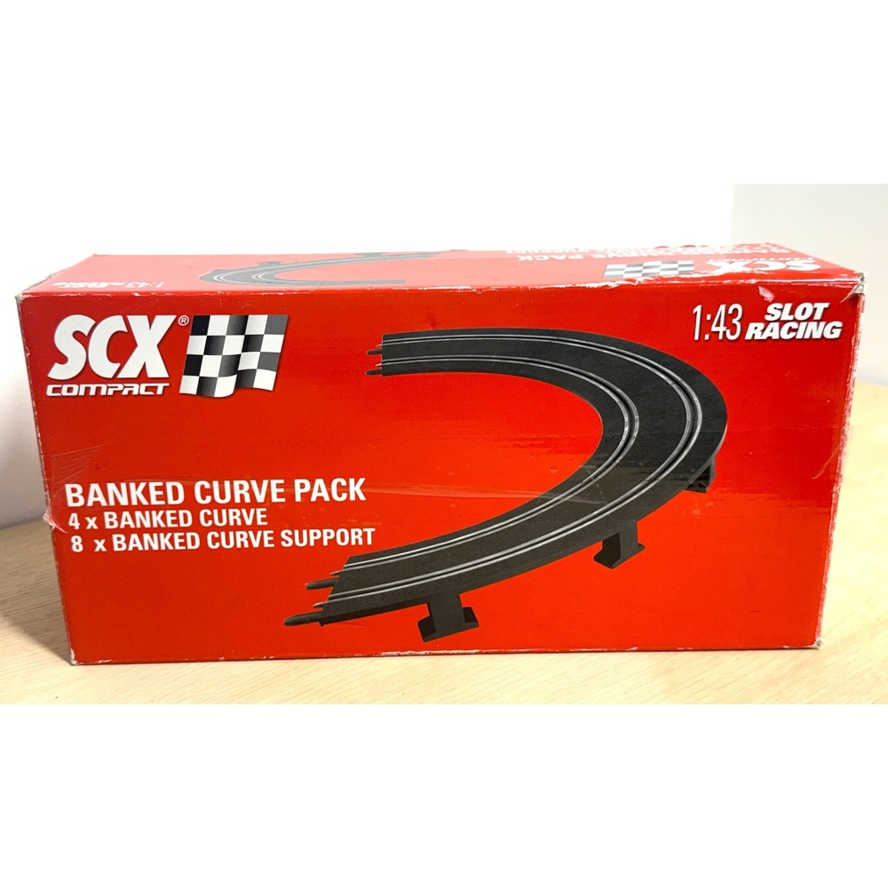 SCX Compact 1:43 Slot Racing Track Set Pieces- see pic for pieces